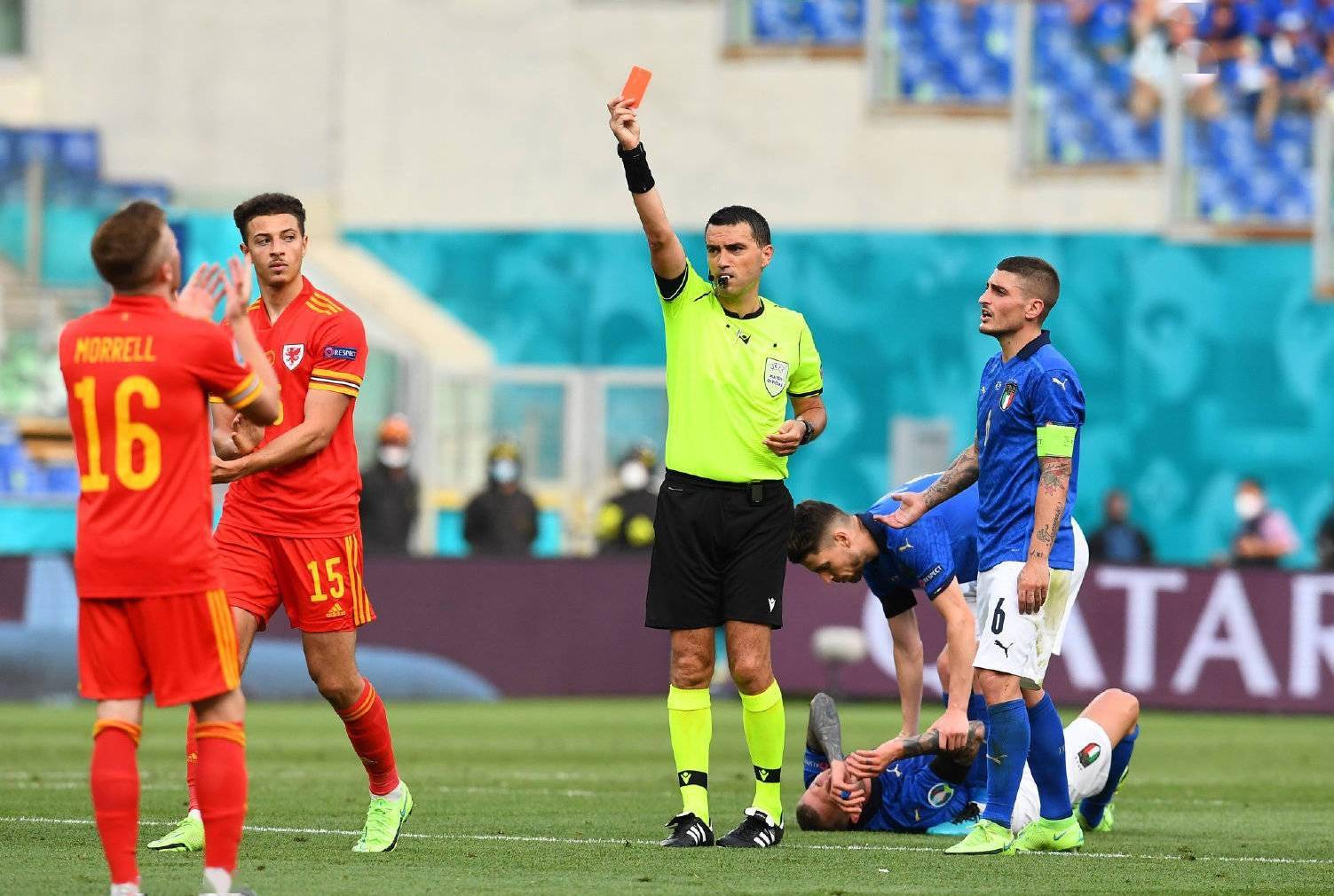 意大利逼平威尔士，双方实力强劲不让步的简单介绍